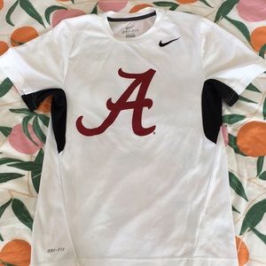 Alabama white nike shirt